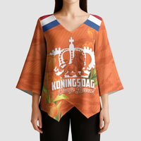 Koningsdag Netherlands King's Day Kimono Sleeve Blouse Oranje Boven Holland Tulips