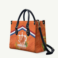 Koningsdag Netherlands King's Day Leather Bag Oranje Boven Holland Tulips
