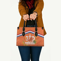 Koningsdag Netherlands King's Day Leather Bag Oranje Boven Holland Tulips
