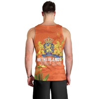 Koningsdag Netherlands King's Day Men Tank Top Oranje Boven Holland Tulips