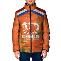 Koningsdag Netherlands King's Day Padded Jacket Oranje Boven Holland Tulips