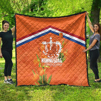 Koningsdag Netherlands King's Day Quilt Oranje Boven Holland Tulips