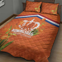 Koningsdag Netherlands King's Day Quilt Bed Set Oranje Boven Holland Tulips
