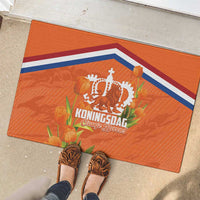 Koningsdag Netherlands King's Day Rubber Doormat Oranje Boven Holland Tulips
