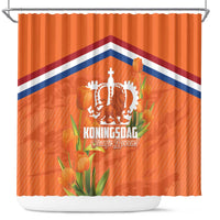 Koningsdag Netherlands King's Day Shower Curtain Oranje Boven Holland Tulips