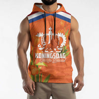 Koningsdag Netherlands King's Day Sleeveless Hoodie Oranje Boven Holland Tulips
