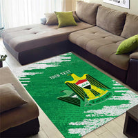 Iraq Football Custom Area Rug Come On Lions of Mesopotamia