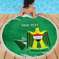 Iraq Football Custom Beach Blanket Come On Lions of Mesopotamia