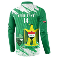Iraq Football Custom Button Sweatshirt Come On Lions of Mesopotamia