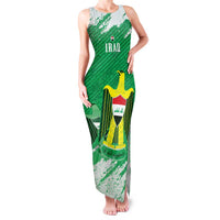 Iraq Football Custom Family Matching Tank Maxi Dress and Hawaiian Shirt Come On Lions of Mesopotamia