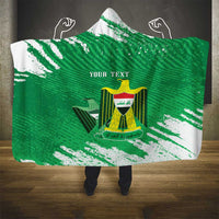 Iraq Football Custom Hooded Blanket Come On Lions of Mesopotamia
