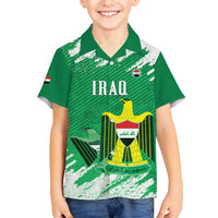 Iraq Football Custom Kid Hawaiian Shirt Come On Lions of Mesopotamia