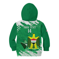 Iraq Football Custom Kid Hoodie Come On Lions of Mesopotamia