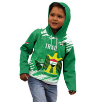 Iraq Football Custom Kid Hoodie Come On Lions of Mesopotamia