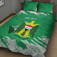 Iraq Football Custom Quilt Bed Set Come On Lions of Mesopotamia