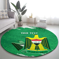 Iraq Football Custom Round Carpet Come On Lions of Mesopotamia