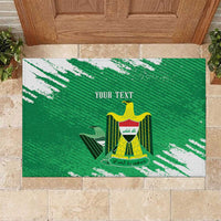 Iraq Football Custom Rubber Doormat Come On Lions of Mesopotamia