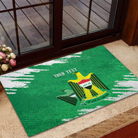 Iraq Football Custom Rubber Doormat Come On Lions of Mesopotamia