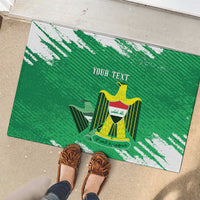 Iraq Football Custom Rubber Doormat Come On Lions of Mesopotamia