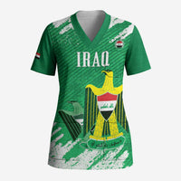 Iraq Football Custom Scrub Top Come On Lions of Mesopotamia