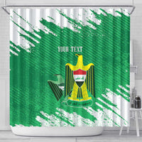 Iraq Football Custom Shower Curtain Come On Lions of Mesopotamia