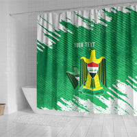 Iraq Football Custom Shower Curtain Come On Lions of Mesopotamia