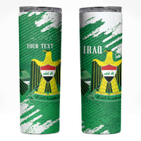 Iraq Football Custom Skinny Tumbler Come On Lions of Mesopotamia