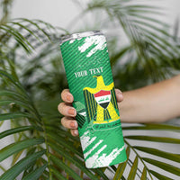 Iraq Football Custom Skinny Tumbler Come On Lions of Mesopotamia