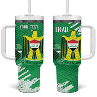 Iraq Football Custom Tumbler With Handle Come On Lions of Mesopotamia