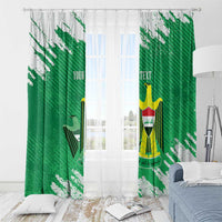 Iraq Football Custom Window Curtain Come On Lions of Mesopotamia