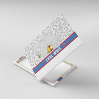 DR Congo Football Custom Canvas Wall Art Come On Leopards White Color