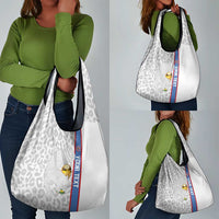 DR Congo Football Custom Grocery Bag Come On Leopards White Color