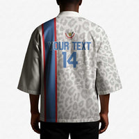 DR Congo Football Custom Kimono Come On Leopards White Color