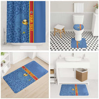 DR Congo Football Custom Bathroom Set Come On Leopards Blue Color