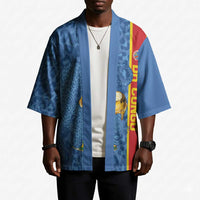 DR Congo Football Custom Kimono Come On Leopards Blue Color