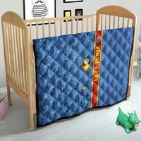 DR Congo Football Custom Quilt Come On Leopards Blue Color
