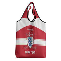 Custom Denmark Hockey Grocery Bag Go Danish Lions