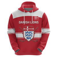 Custom Denmark Hockey Hoodie Go Danish Lions - Wonder Print Shop