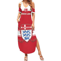 Custom Denmark Hockey Summer Maxi Dress Go Danish Lions - Wonder Print Shop