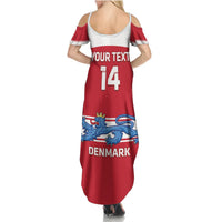 Custom Denmark Hockey Summer Maxi Dress Go Danish Lions - Wonder Print Shop