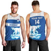 Custom Norway Hockey Men Tank Top Go Norge Polar - Wonder Print Shop