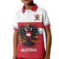 Custom Austria Hockey Kid Polo Shirt Go Osterreich Eagles - Wonder Print Shop