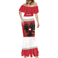 Custom Austria Hockey Mermaid Dress Go Osterreich Eagles - Wonder Print Shop