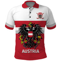 Custom Austria Hockey Polo Shirt Go Osterreich Eagles - Wonder Print Shop
