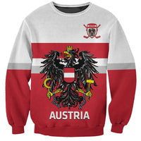 Custom Austria Hockey Sweatshirt Go Osterreich Eagles - Wonder Print Shop