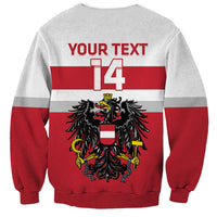 Custom Austria Hockey Sweatshirt Go Osterreich Eagles - Wonder Print Shop