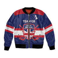 Custom Great Britain Hockey Bomber Jacket Go GB Team - Wonder Print Shop