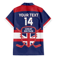 Custom Great Britain Hockey Family Matching Mermaid Dress and Hawaiian Shirt Go GB Team - Wonder Print Shop