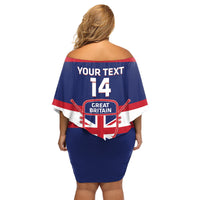 Custom Great Britain Hockey Family Matching Off Shoulder Short Dress and Hawaiian Shirt Go GB Team - Wonder Print Shop