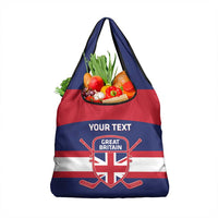 Custom Great Britain Hockey Grocery Bag Go GB Team